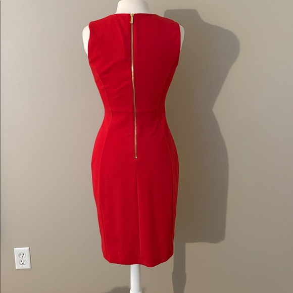 Calvin Klein Red Midi Dress - Picture 2 of 2